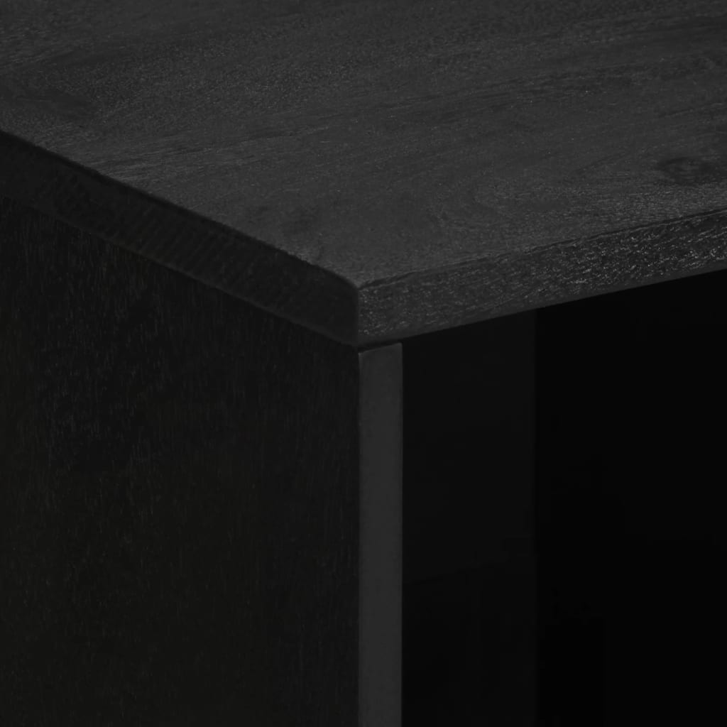vidaXL Συρταριέρα Μαύρη 80x33x75 εκ. από Επεξεργασμένο Ξύλο