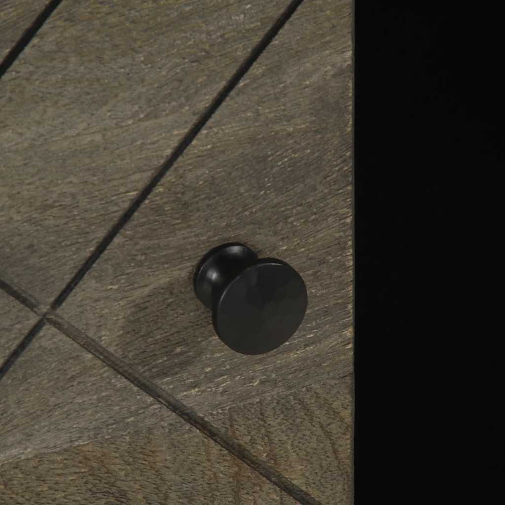 vidaXL Τραπεζάκι Σαλονιού Μαύρο 100x54x40 εκ. από Μασίφ Ξύλο Μάνγκο