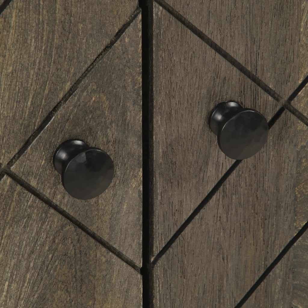 vidaXL νιπτήρας ντουλάπι μαύρο 62x33x58 cm μασίφ ξύλο Μάνγκο