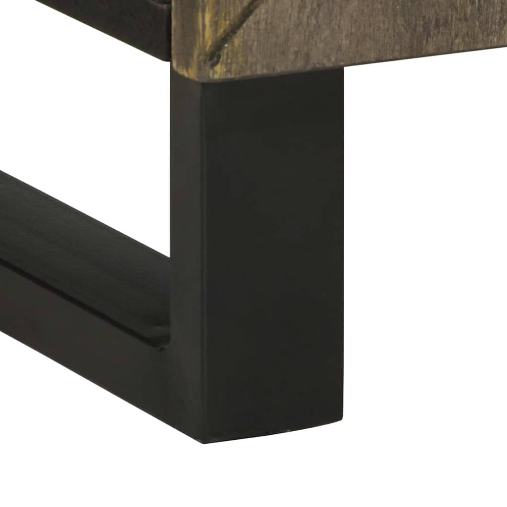 vidaXL νιπτήρας ντουλάπι μαύρο 62x33x58 cm μασίφ ξύλο Μάνγκο