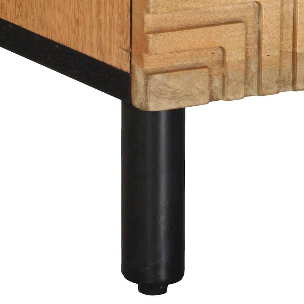 vidaXL Κομοδίνο καφέ 40x33x46 cm από μασίφ ξύλο Mango