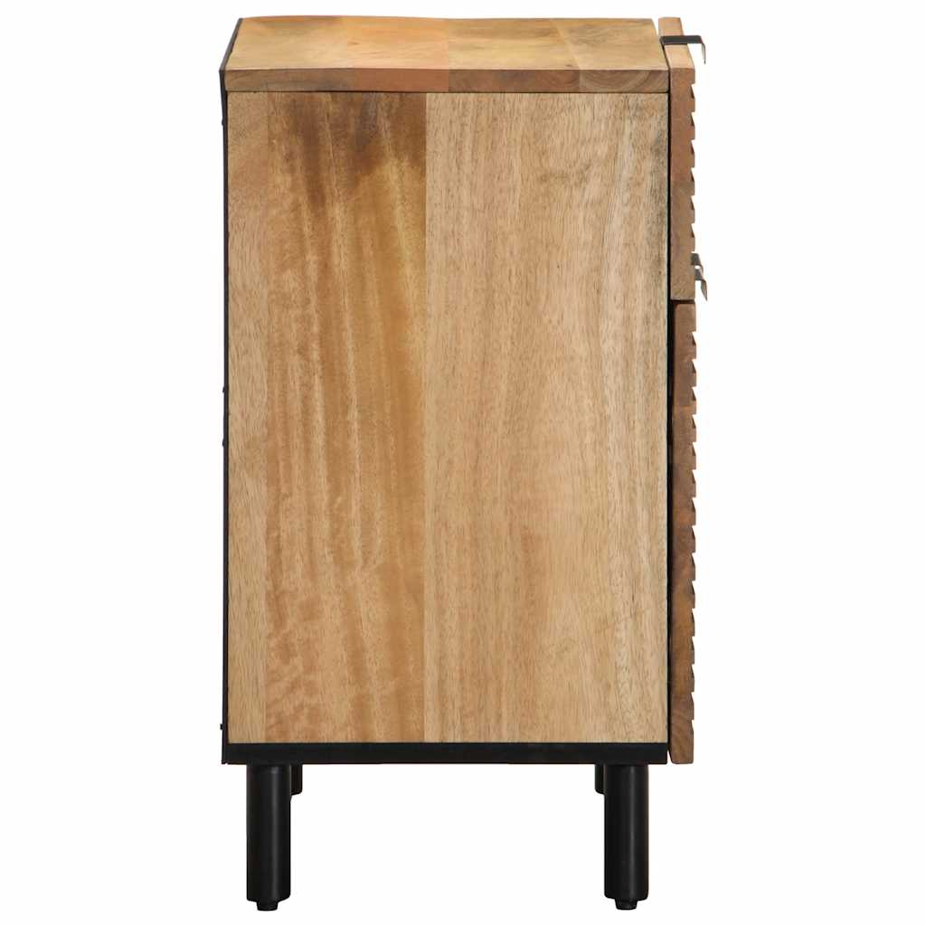 vidaXL Κομοδίνο καφέ 50x33x60 cm μασίφ ξύλο Mango