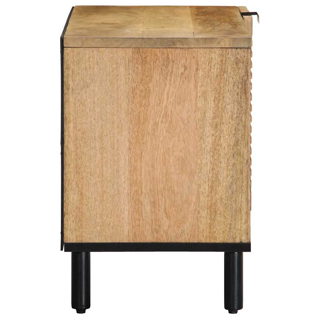 vidaXL Ντουλάπι τηλεόρασης καφέ 80x31,5x46 cm από μασίφ ξύλο Mango