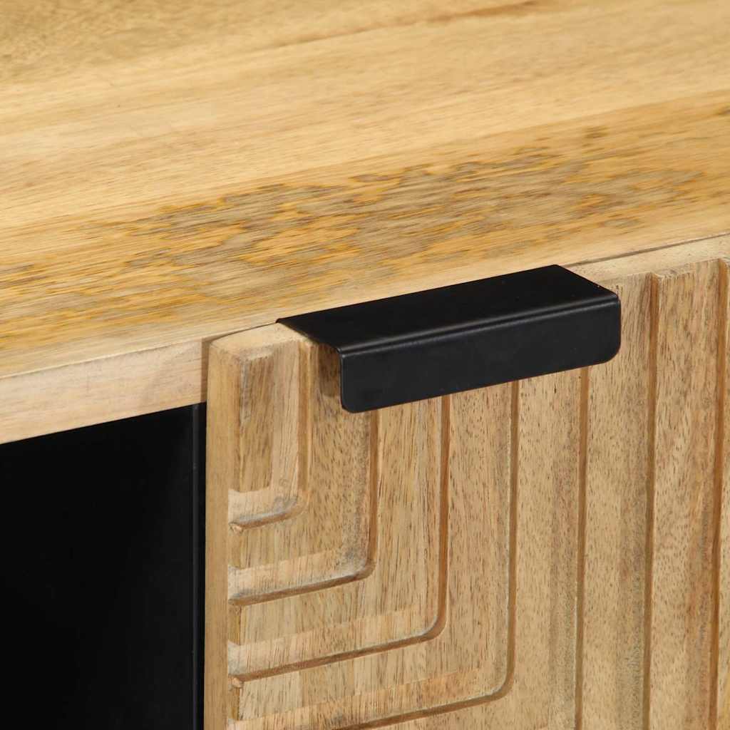 vidaXL Ντουλάπι τηλεόρασης καφέ 80x31,5x46 cm από μασίφ ξύλο Mango