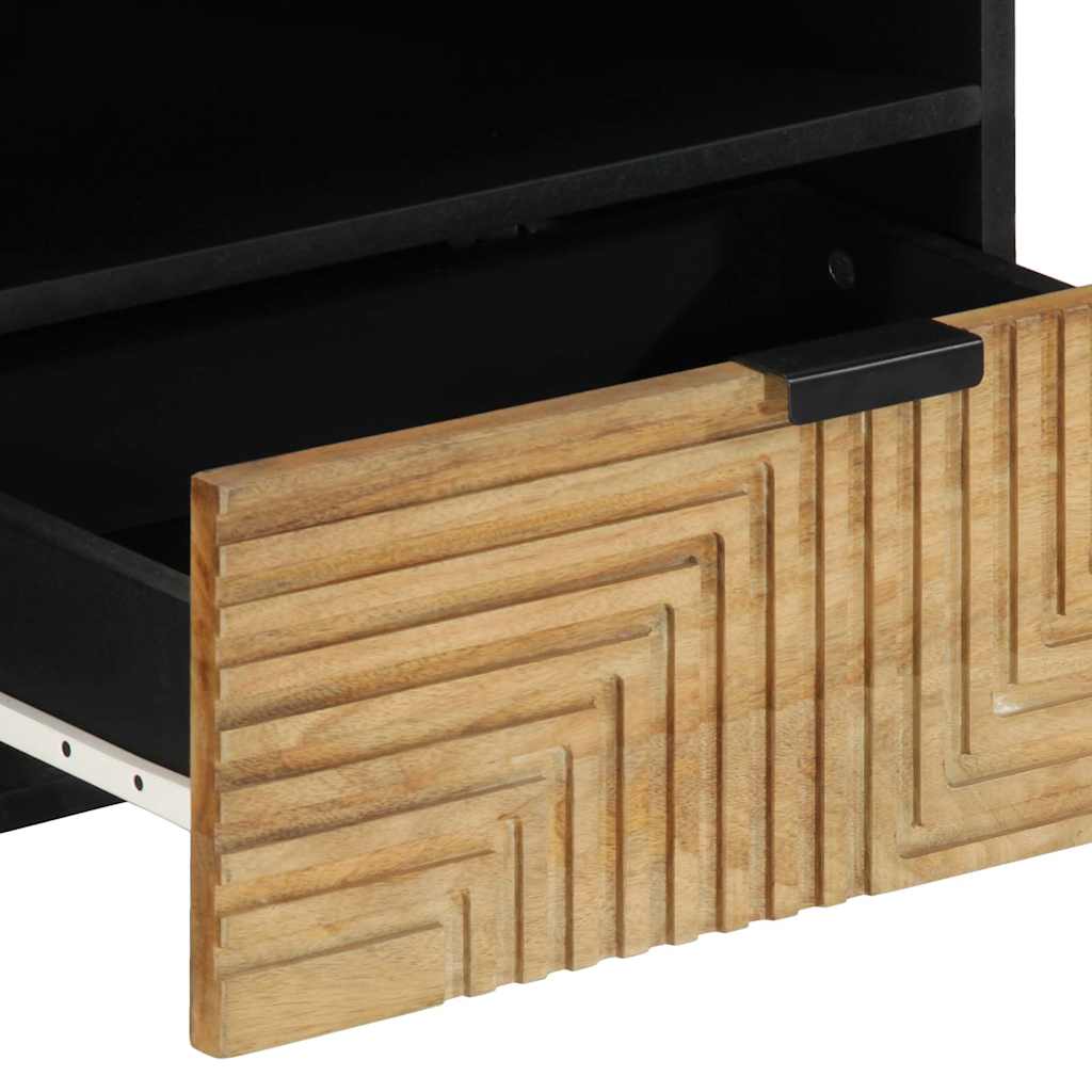 vidaXL Ντουλάπι τηλεόρασης καφέ 80x33x46 cm μασίφ ξύλο Mango