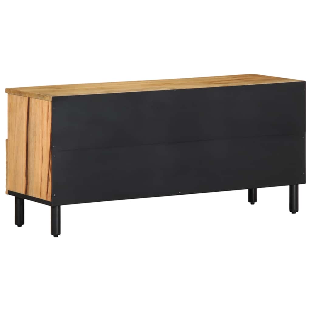 vidaXL Ντουλάπι τηλεόρασης καφέ 100x33x46 cm μασίφ ξύλο Mango