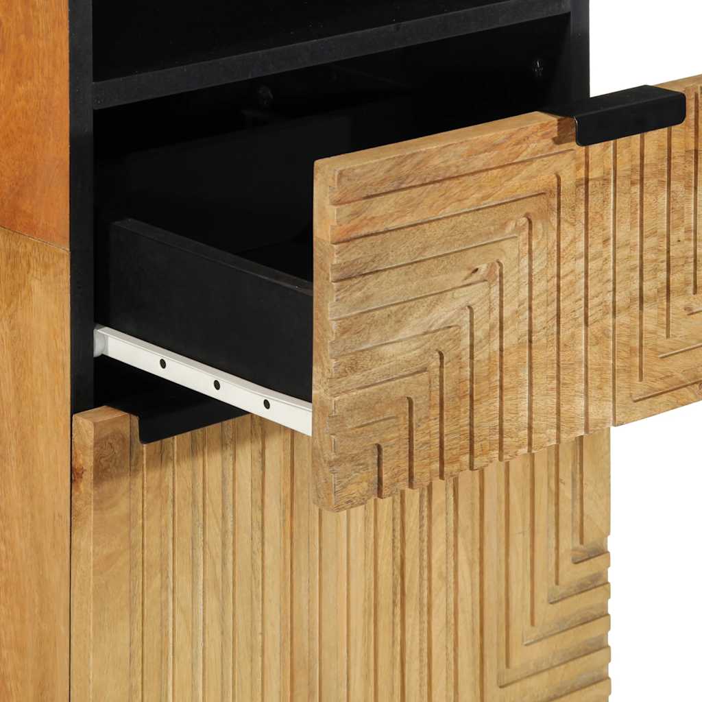 vidaXL ντουλάπι μπάνιου καφέ 38x33x160 cm μασίφ ξύλο Mango