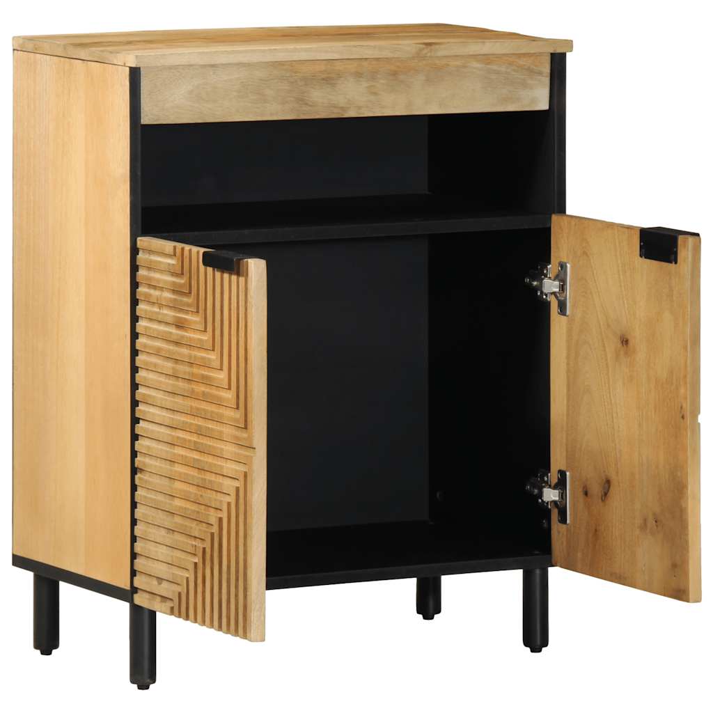vidaXL Sideboard καφέ 60x33x75 cm μασίφ ξύλο Mango