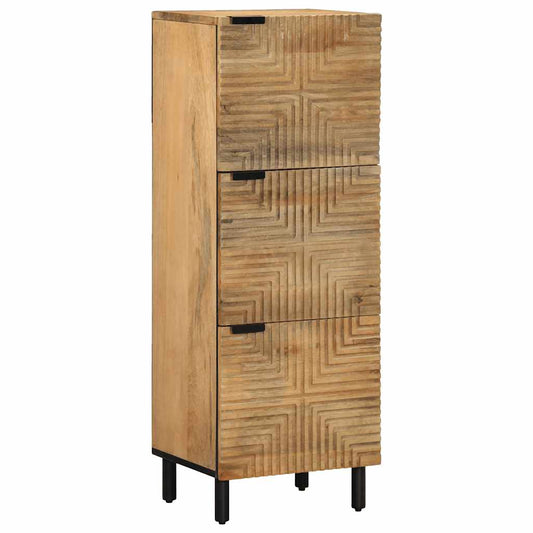 vidaXL Highboard καφέ 40x33x110 cm μασίφ ξύλο Mango