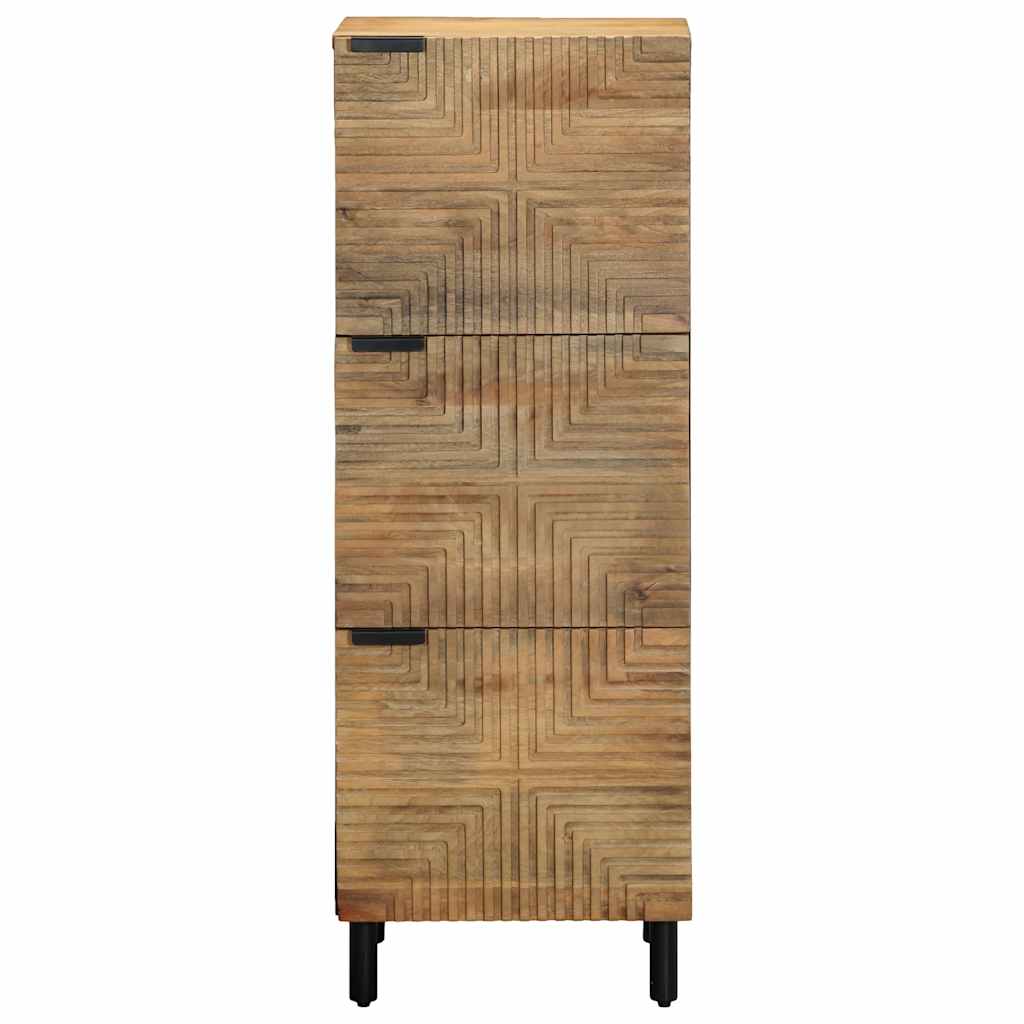 vidaXL Highboard καφέ 40x33x110 cm μασίφ ξύλο Mango