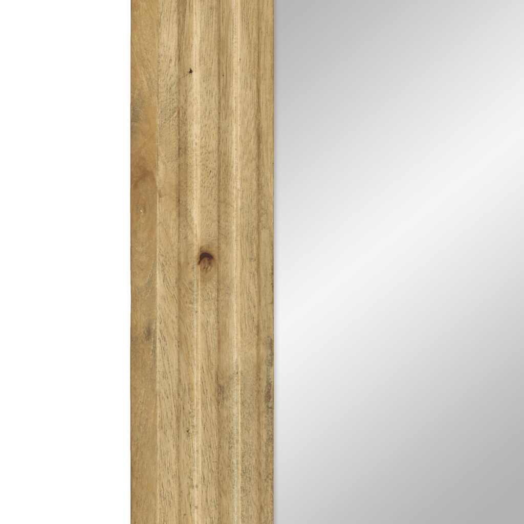 vidaXL Καθρέφτης μπάνιου καφέ 50x70x2,5 cm από μασίφ ξύλο Mango
