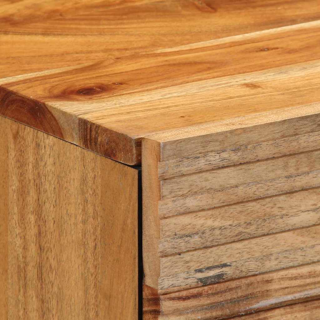 vidaXL Κομοδίνο με συρτάρι Καφέ 50 x 33 x 60 εκ Μασίφ ξύλο ακακίας