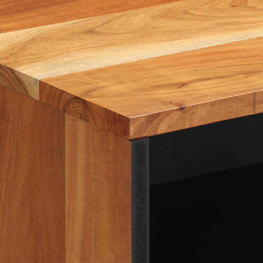 vidaXL Κομοδίνο με συρτάρι Καφέ 50 x 33 x 62 εκ. Μασίφ ξύλο ακακίας