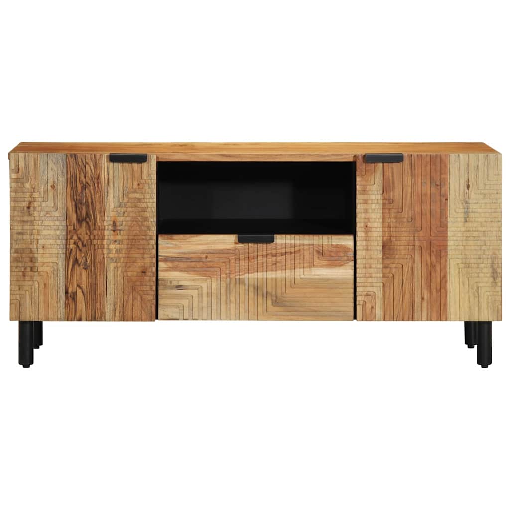vidaXL Μονάδες TV με συρτάρι Στερεό Ξύλο Ακακίας 105 x 33,5 x 46 εκ.