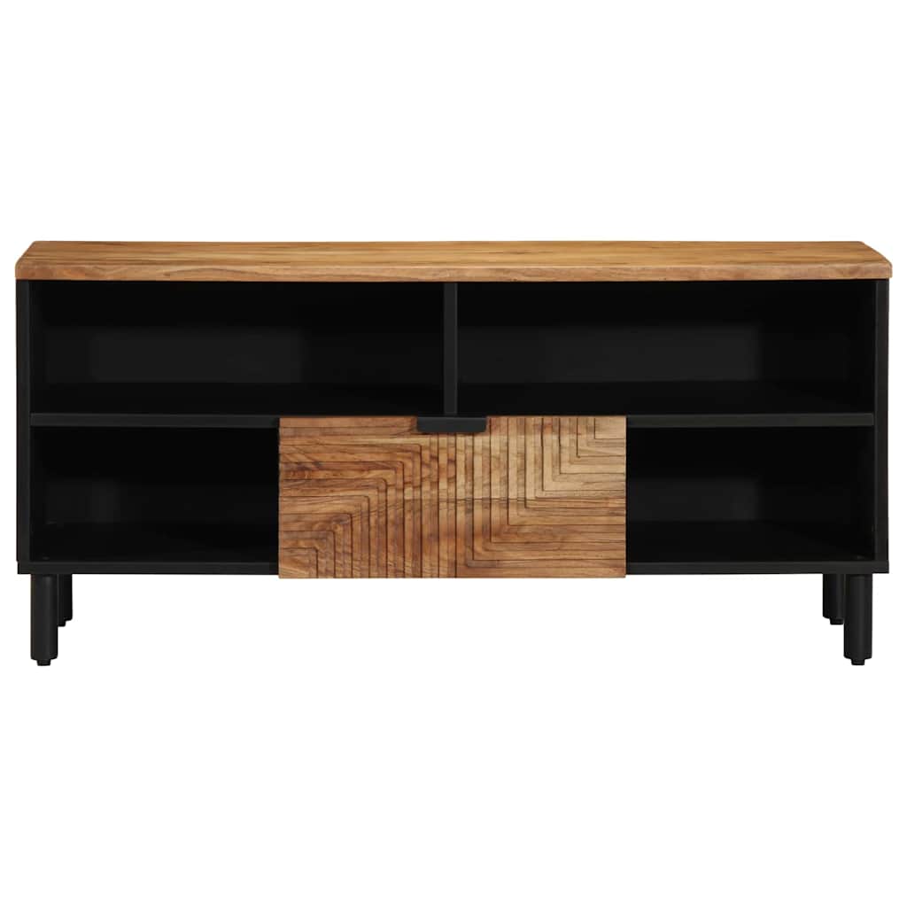 vidaXL Ντουλάπι TV με ράφι Καφέ 100 x 33 x 46 εκ. Στερεό ξύλο μάνγκο