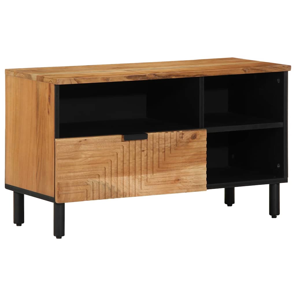 vidaXL Ντουλάπι TV με συρτάρι Καφέ 80 x 33 x 46 εκ. Στερεό ξύλο μάνγκο