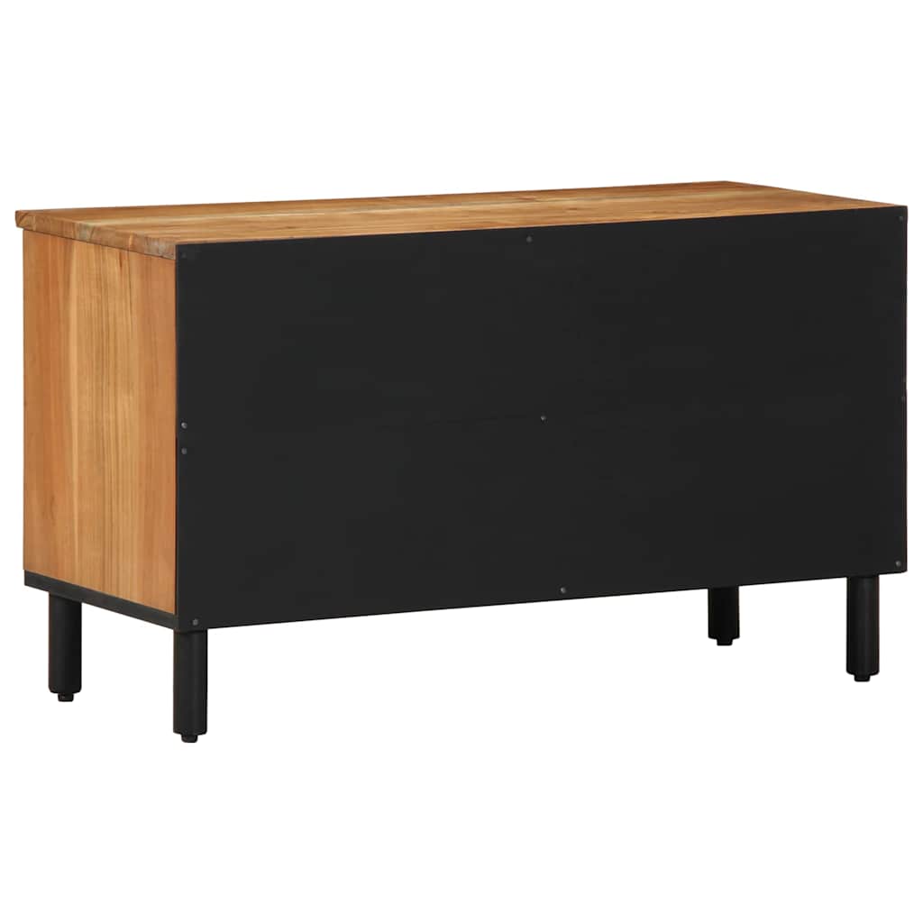 vidaXL Ντουλάπι TV με συρτάρι Καφέ 80 x 33 x 46 εκ. Στερεό ξύλο μάνγκο