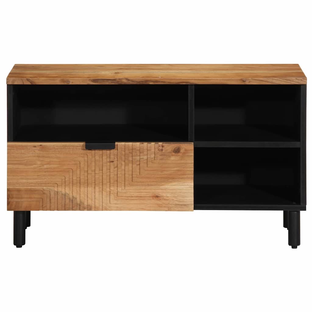 vidaXL Ντουλάπι TV με συρτάρι Καφέ 80 x 33 x 46 εκ. Στερεό ξύλο μάνγκο