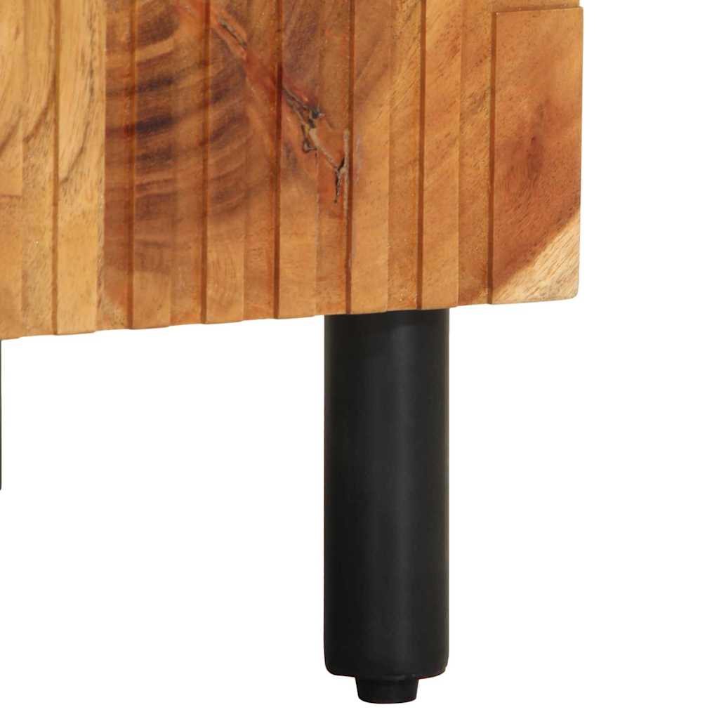 vidaXL Ντουλάπι Μπάνιου Καφέ 38 x 33.5 x 58 εκ. Μασίφ ξύλο ακακίας