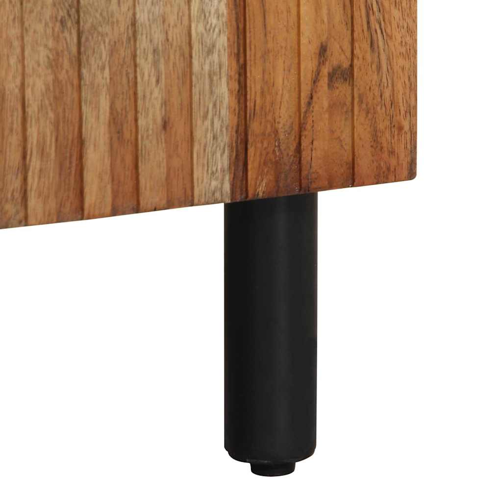 vidaXL Ντουλάπι Μπάνιου Καφέ 38 x 33 x 160 εκ. Μασίφ ξύλο ακακίας