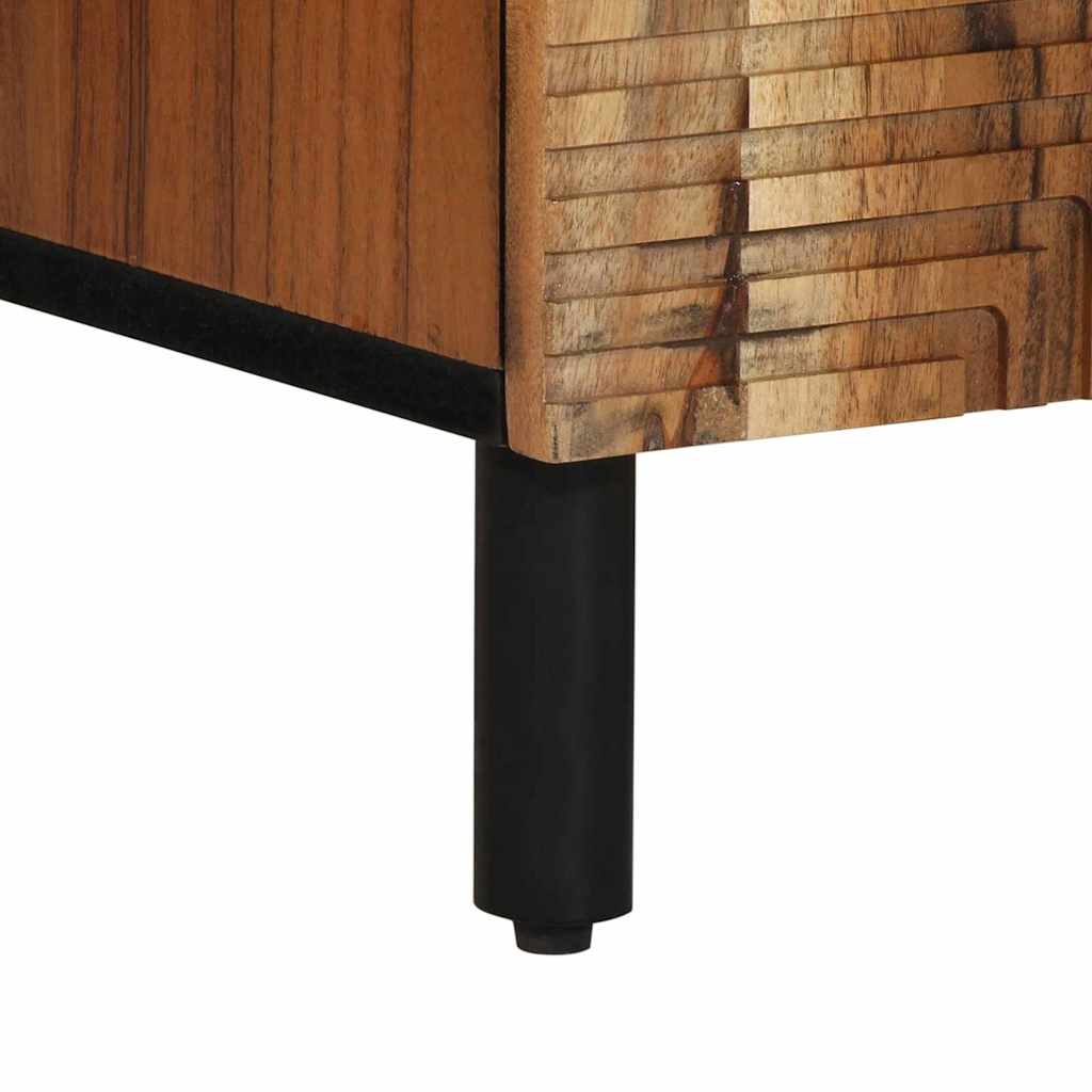vidaXL Πλαϊνό γραφείο με ράφι Καφέ 60 x 33 x 75 εκ Στερεό ξύλο μάνγκο