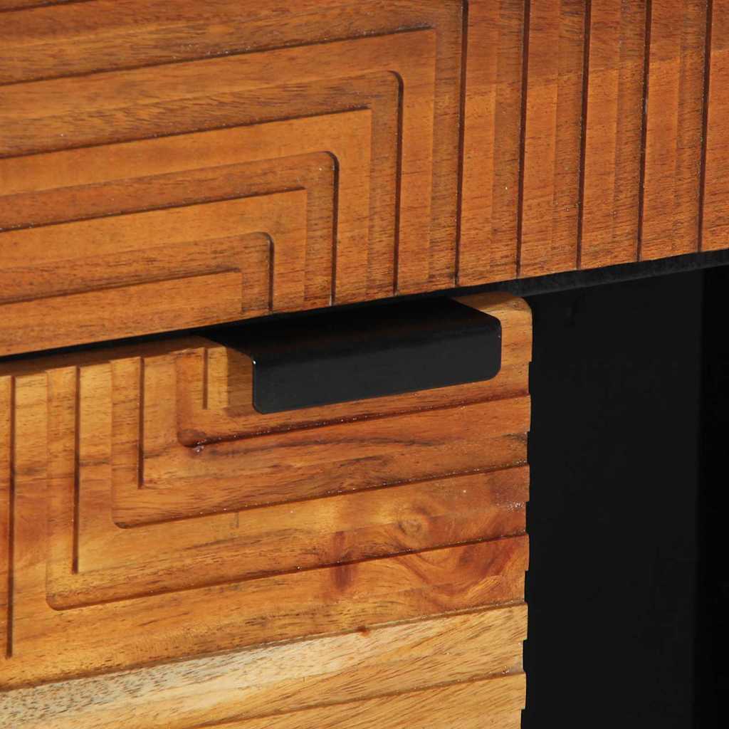 vidaXL Πλαϊνό γραφείο Φυσικό 80 x 33,5 x 75 εκ Στερεό Ξύλο Ακακίας