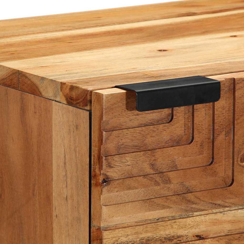vidaXL Highboard με ράφι Καφέ 40 x 33 x 110 εκ Στερεό ξύλο μάνγκο