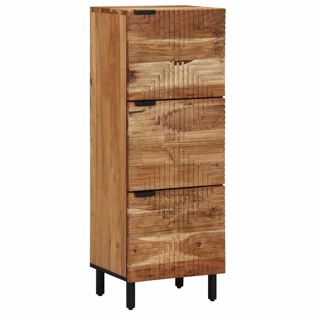 vidaXL Highboard με ράφι Καφέ 40 x 33 x 110 εκ Στερεό ξύλο μάνγκο