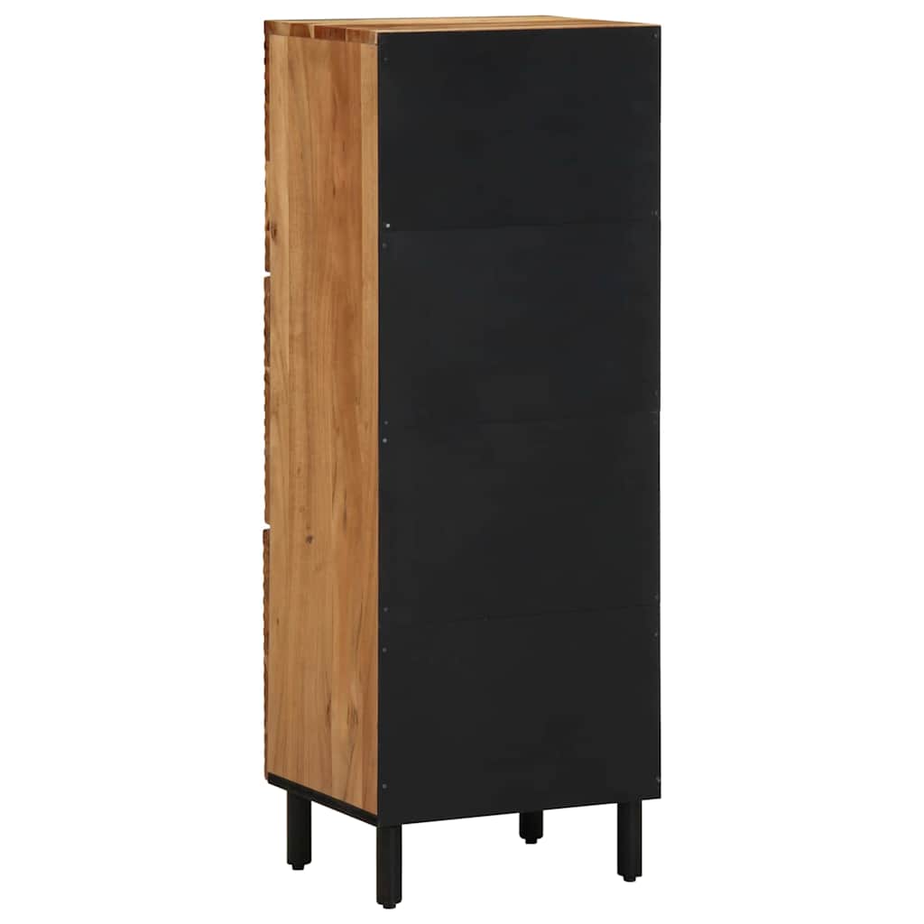 vidaXL Highboard με ράφι Καφέ 40 x 33 x 110 εκ Στερεό ξύλο μάνγκο