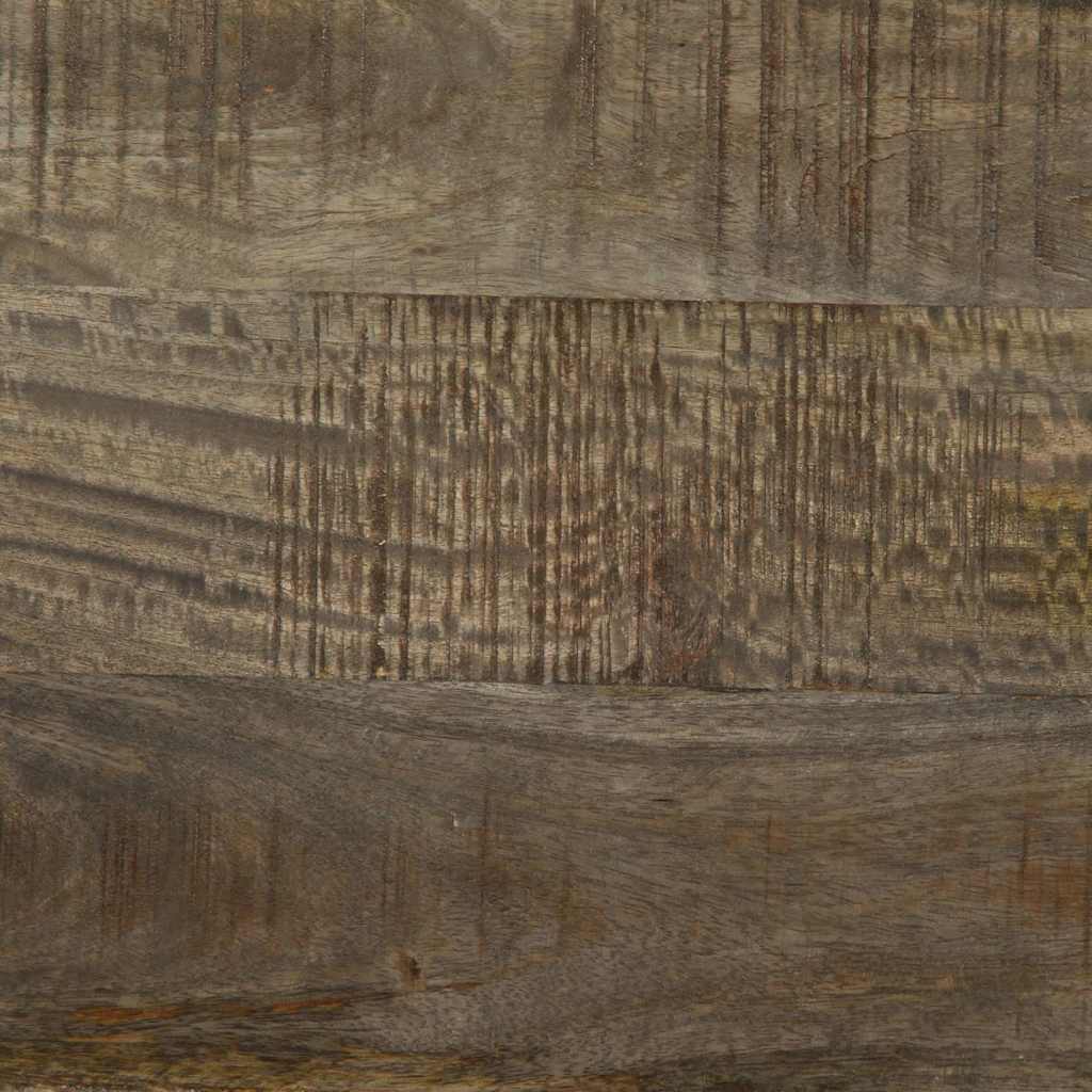 vidaXL κομοδίνο ντουλάπι ανοιχτό γκρι 50x33x60 cm μασίφ ξύλο Mango