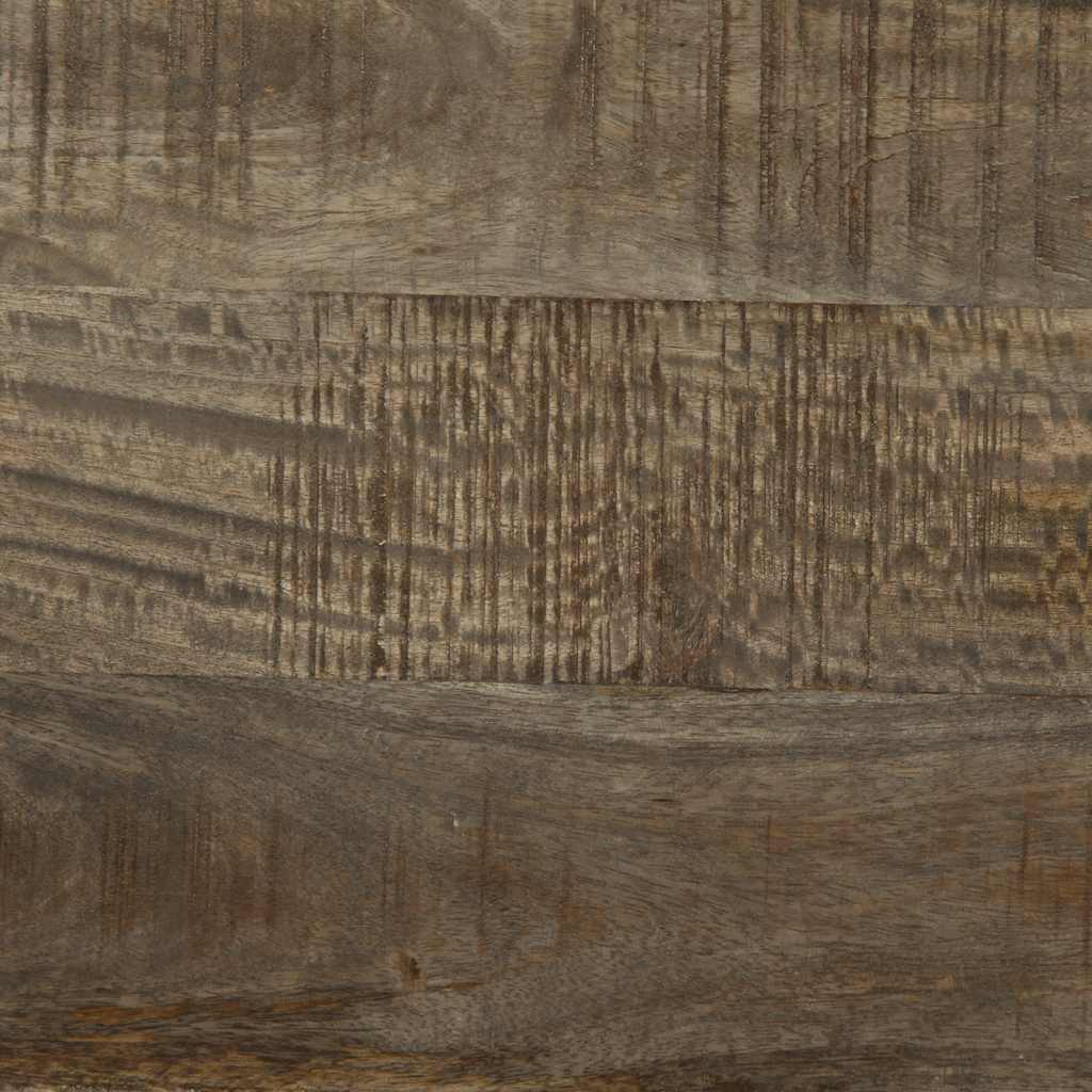 vidaXL κομοδίνο ντουλάπι ανοιχτό γκρι 50x33x60 cm μασίφ ξύλο Mango