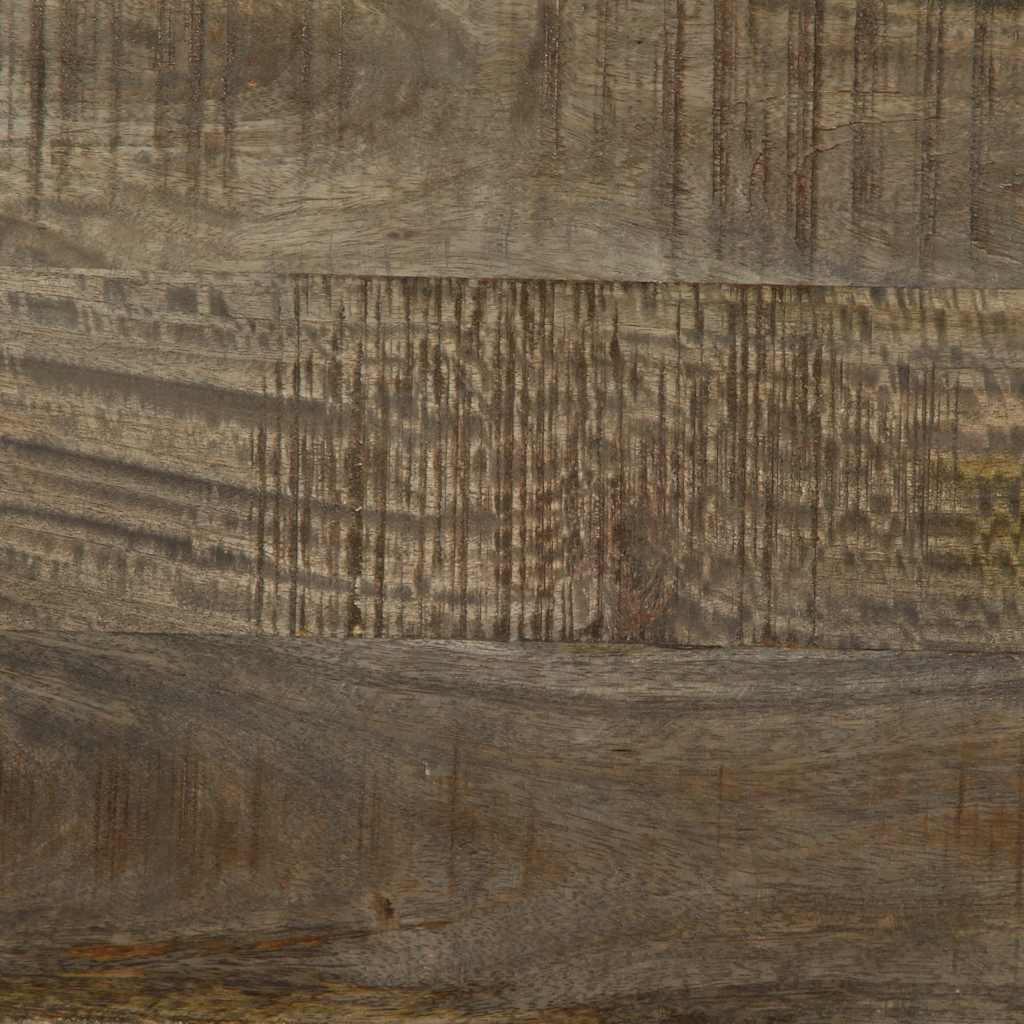 vidaXL κομοδίνο ντουλάπι ανοιχτό γκρι 50x33x60 cm μασίφ ξύλο Mango