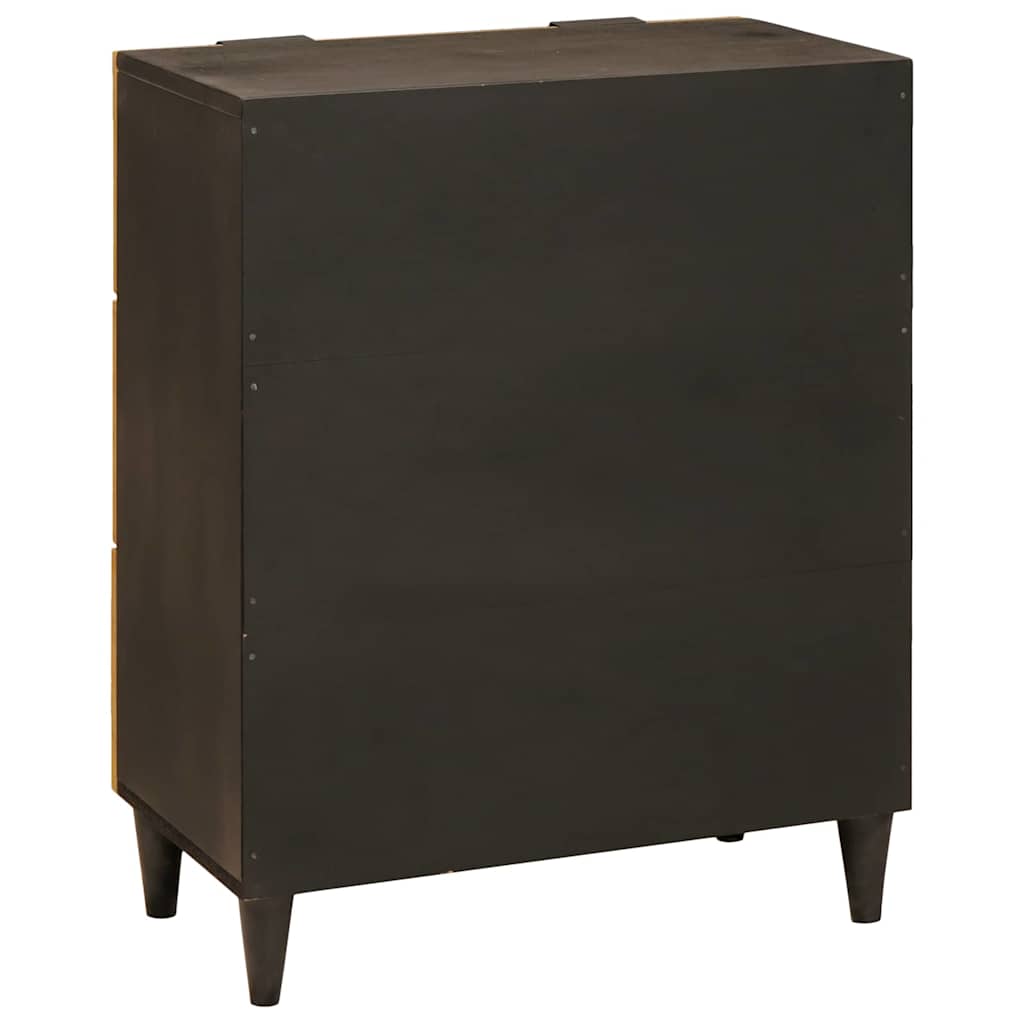 vidaXL Πλαϊνό γραφείο Μαύρο και Χρυσό 60 x 33 x 75 cm