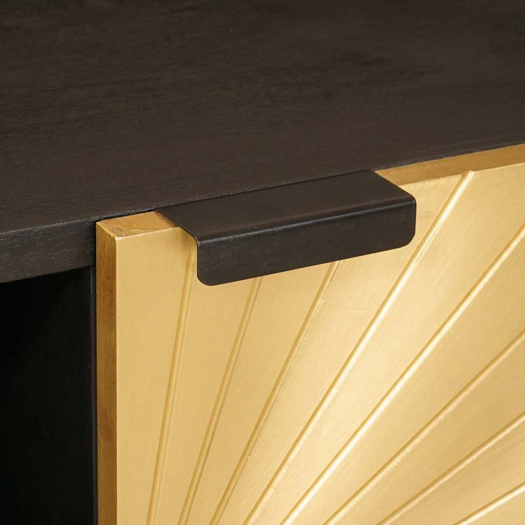 vidaXL Τραπεζάκι σαλονιού Μαύρο και Χρυσό 100 x 54 x 40 εκ