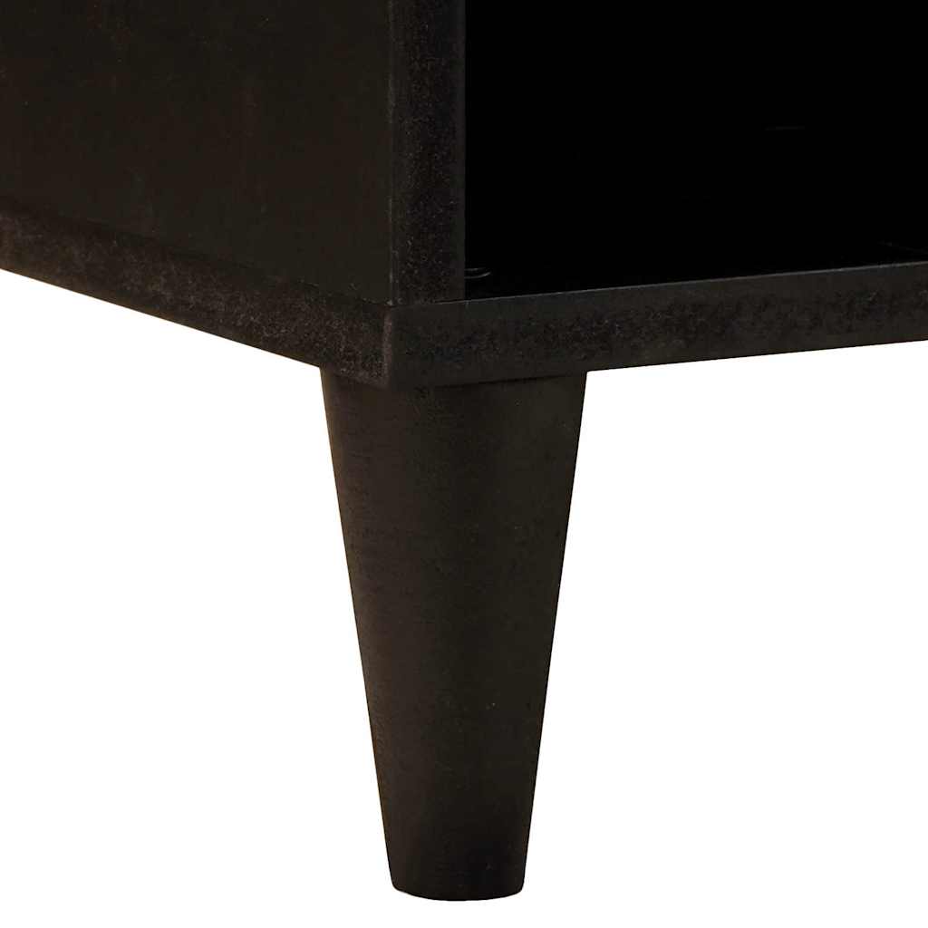 vidaXL Ντουλάπι TV Μαύρο και Χρυσό 100 x 33 x 46 εκ Επεξεργασμένο ξύλο