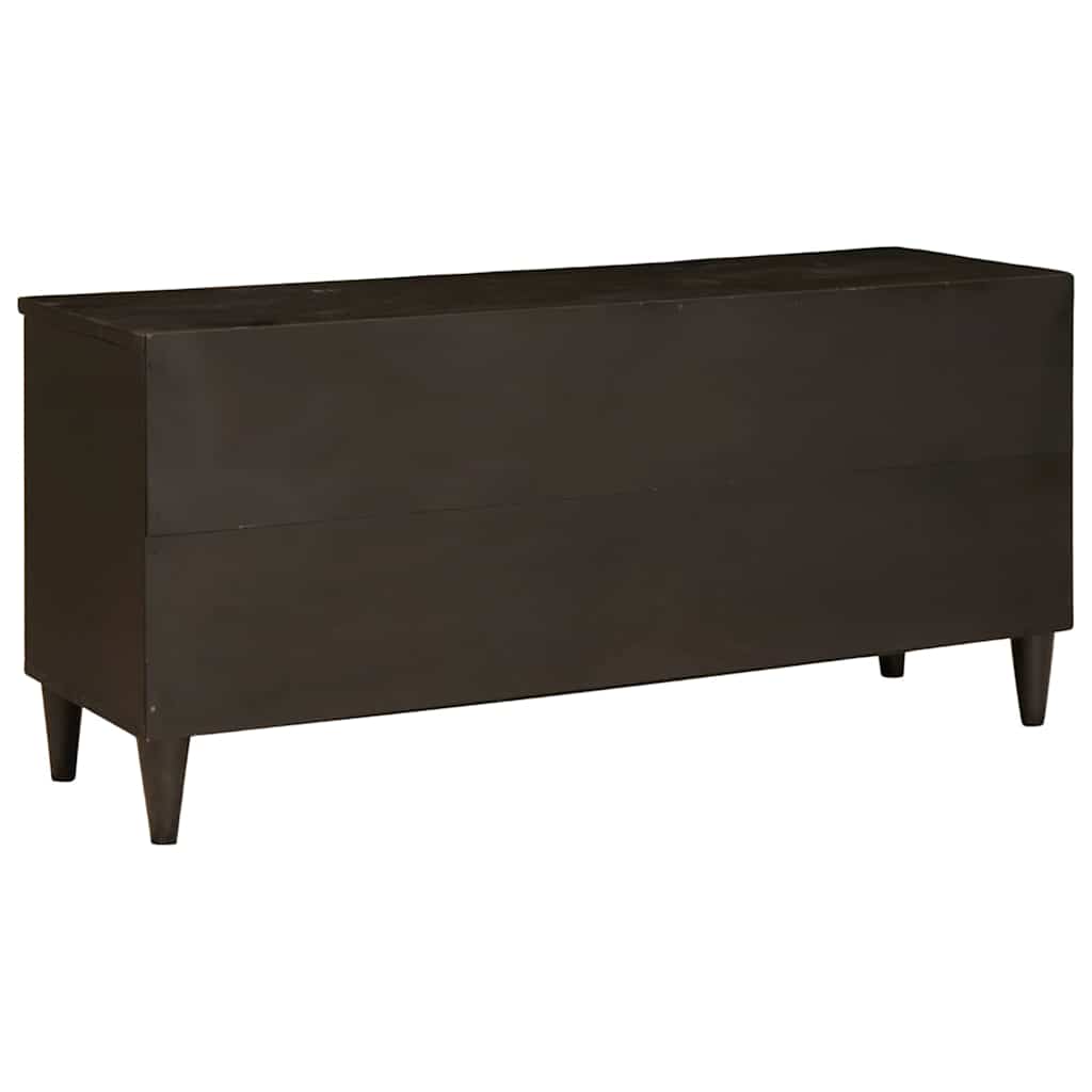 vidaXL Ντουλάπι TV Μαύρο και Χρυσό 100 x 33 x 46 εκ Επεξεργασμένο ξύλο