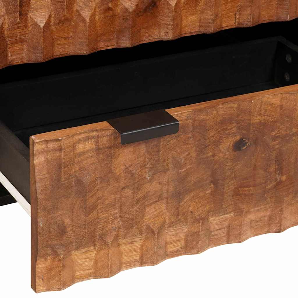 vidaXL Πλαϊνό γραφείο Καφέ Φινίρισμα Ακακίας 60 x 33 x 75 cm