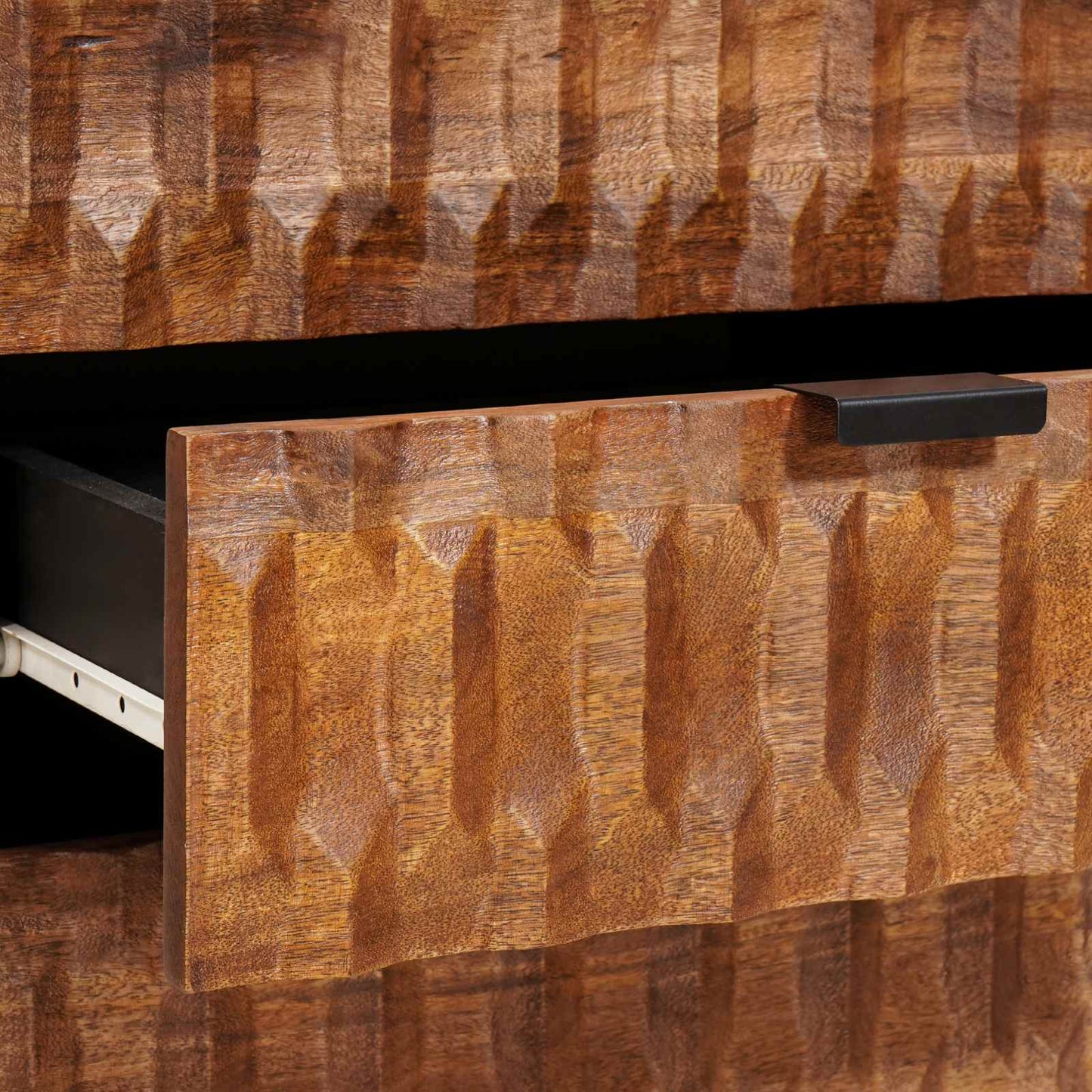 vidaXL Κομοδίνο με συρτάρι Καφέ 50 x 33 x 62 εκ. Στερεό ξύλο μάνγκο