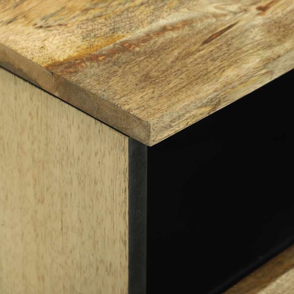 vidaXL Κομοδίνο 2 pcs Καφέ 40 x 33 x 46 εκ. Μασίφ ξύλο μάνγκο