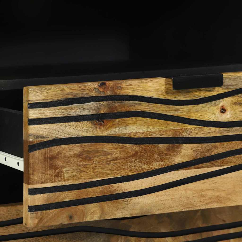 vidaXL Κομοδίνο με συρτάρι Καφέ 50 x 33 x 60 εκ Μασίφ ξύλο μάνγκο