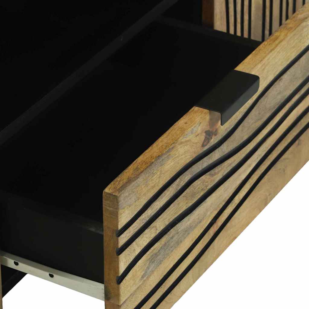 vidaXL Ντουλάπα TV με συρτάρι Καφέ 105 x 33 x 46 εκ Μασίφ ξύλο μάνγκο