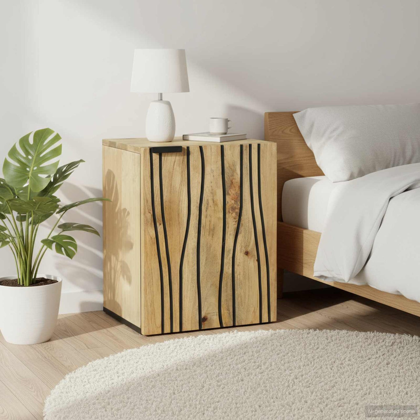 vidaXL Ντουλάπα Νιπτήρα Mπάνιου με ράφι Καφέ 38 x 33,5 x 48 εκ.