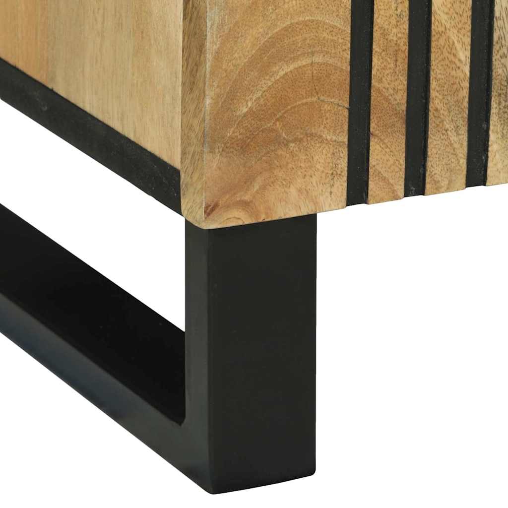 vidaXL Πλαϊνό Γραφείο Καφέ 90 x 33 x 75 εκ Μασίφ ξύλο μάνγκο