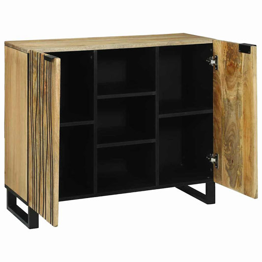 vidaXL Πλαϊνό Γραφείο Καφέ 90 x 33 x 75 εκ Μασίφ ξύλο μάνγκο