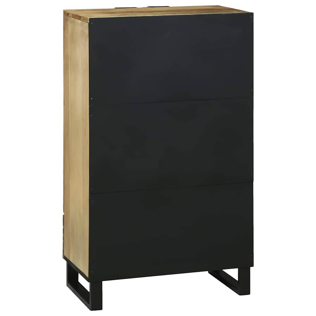 vidaXL Υψηλό Κεφαλάκι Καφέ 60 x 33 x 100 εκ. Μασίφ ξύλο μάνγκο