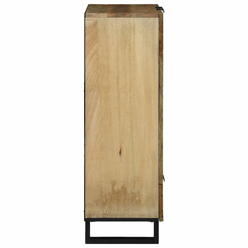 vidaXL Υψηλό Κεφαλάκι Καφέ 60 x 33 x 100 εκ. Μασίφ ξύλο μάνγκο
