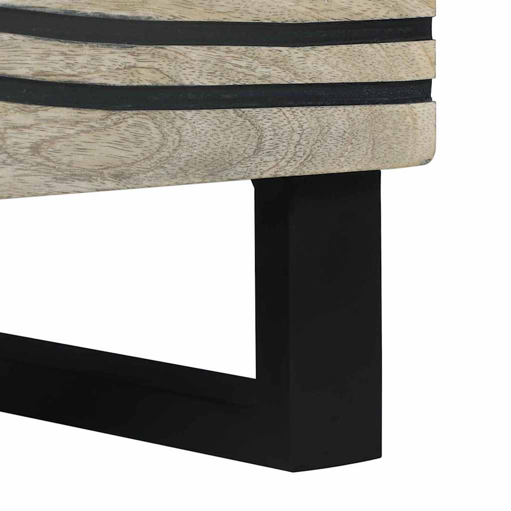 vidaXL Κομοδίνα Φυσικό 40 x 33 x 46 εκ. Μασίφ ξύλο μάνγκο