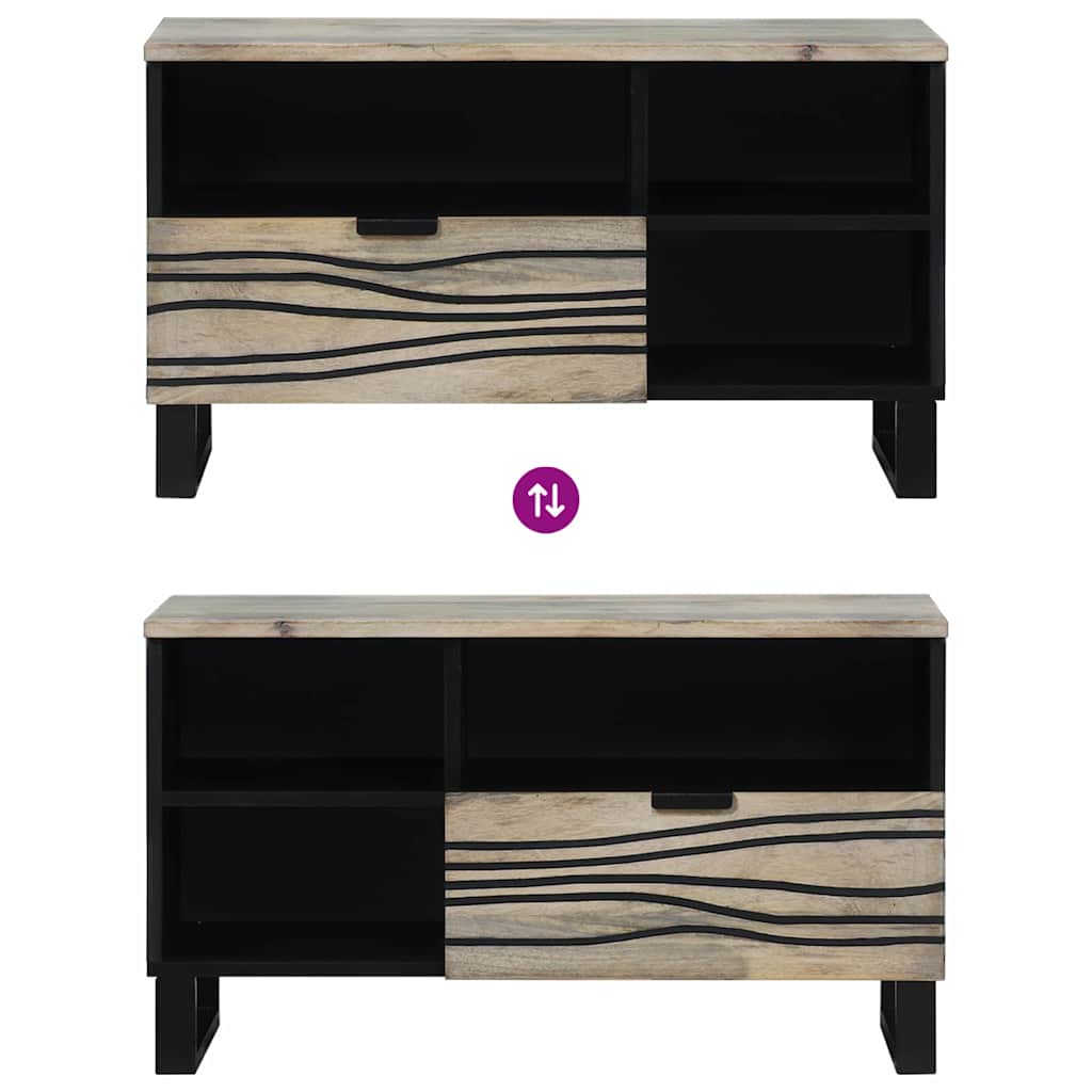 vidaXL Μονάδες TV με συρτάρι Λευκό 80 x 33 x 46 εκ Επεξεργασμένο ξύλο