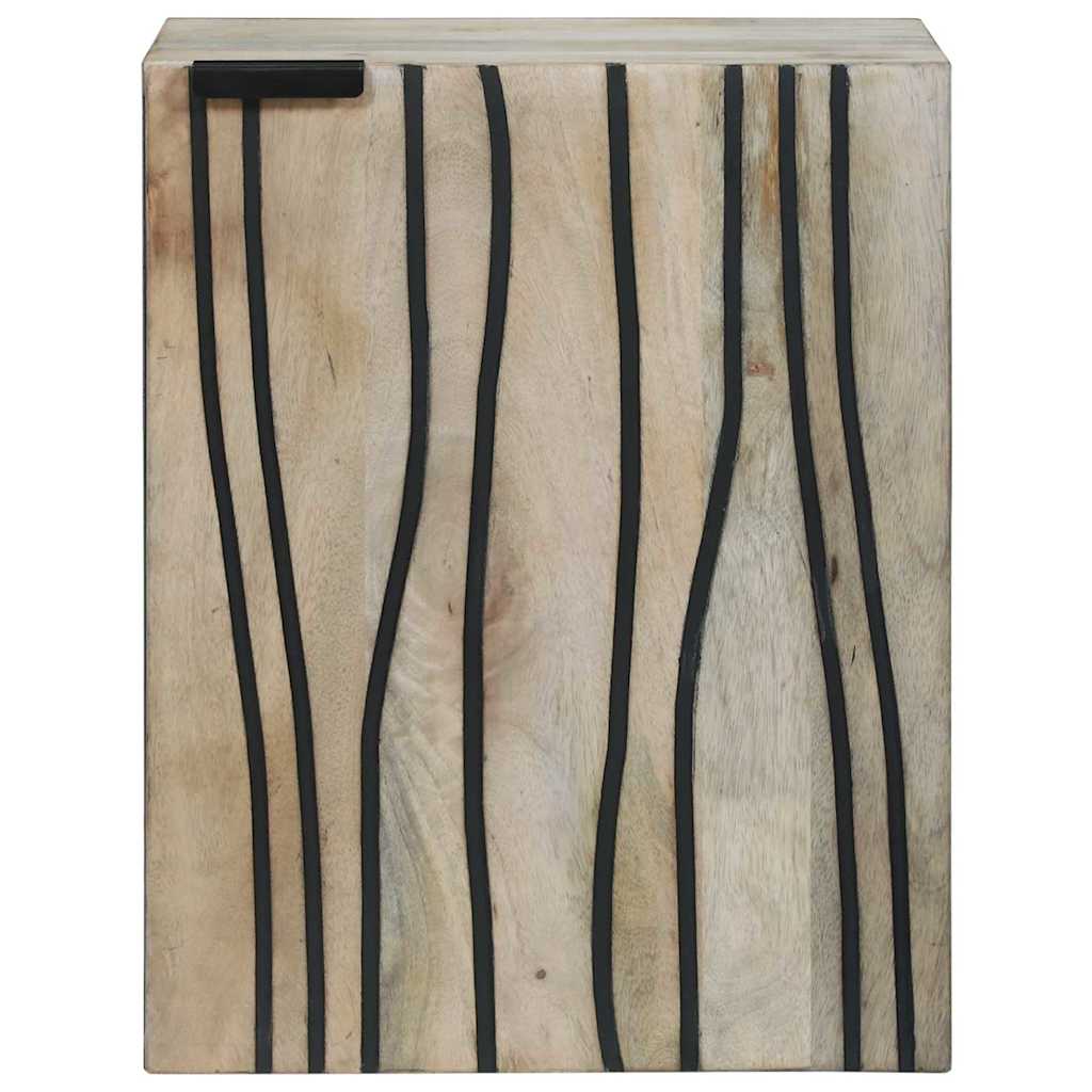 vidaXL Ντουλάπι νιπτήρα με ράφι με αποθήκευση με πόρτα Καστανό 38 x 33.5 x 48 εκ.