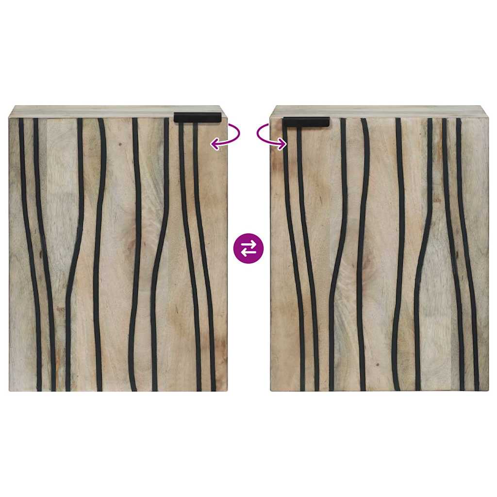 vidaXL Ντουλάπι νιπτήρα με ράφι με αποθήκευση με πόρτα Καστανό 38 x 33.5 x 48 εκ.